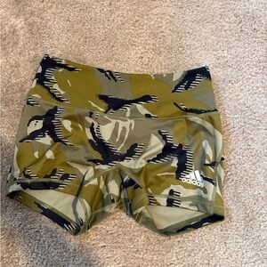 Adidas Green Camouflage Shorts